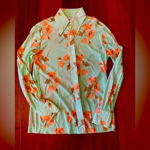 Vintage Sears Floral L/S Blouse